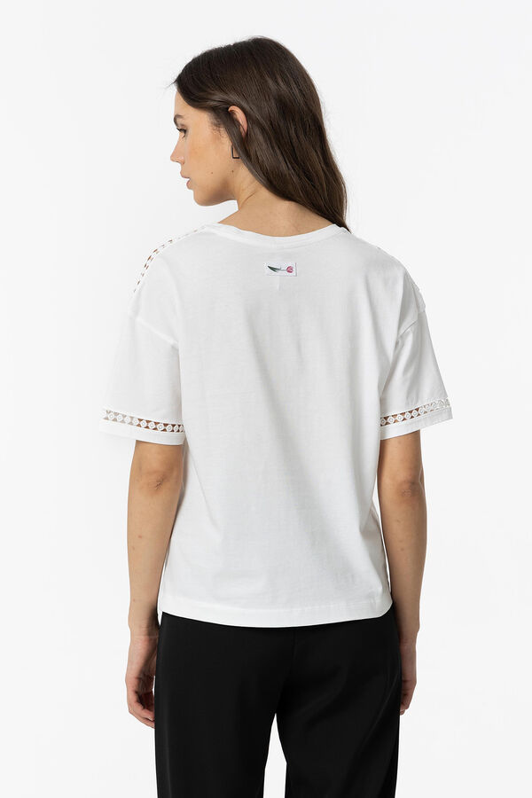 Springfield T-Shirt Print und Tasche Muttertag  blanco