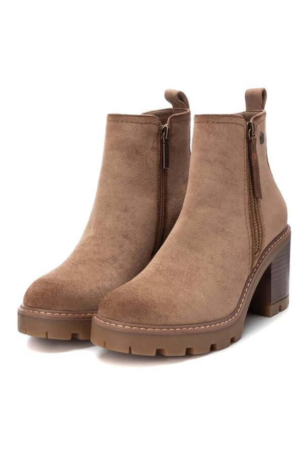 Refresh Bot&iacute;n de tac&oacute;n Chelsea con cremallera beige