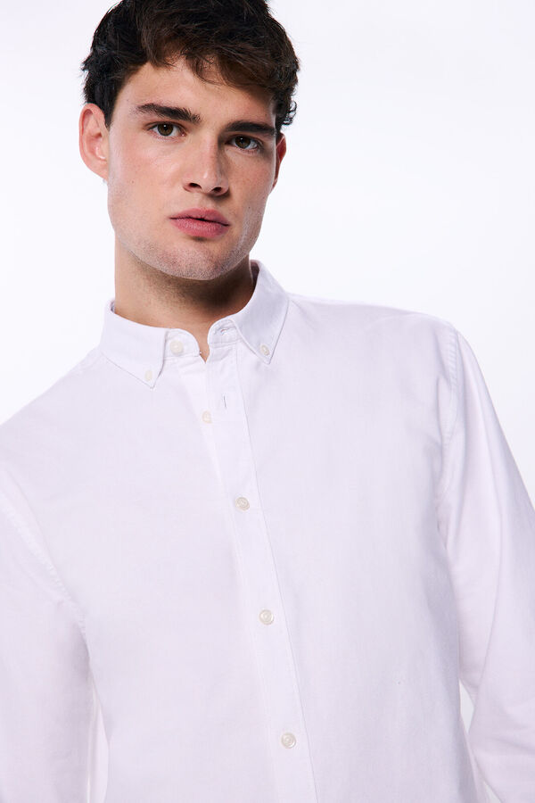 Springfield Camisa oxford blanco