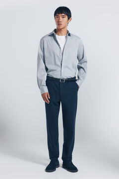 Springfield Micro print poplin shirt