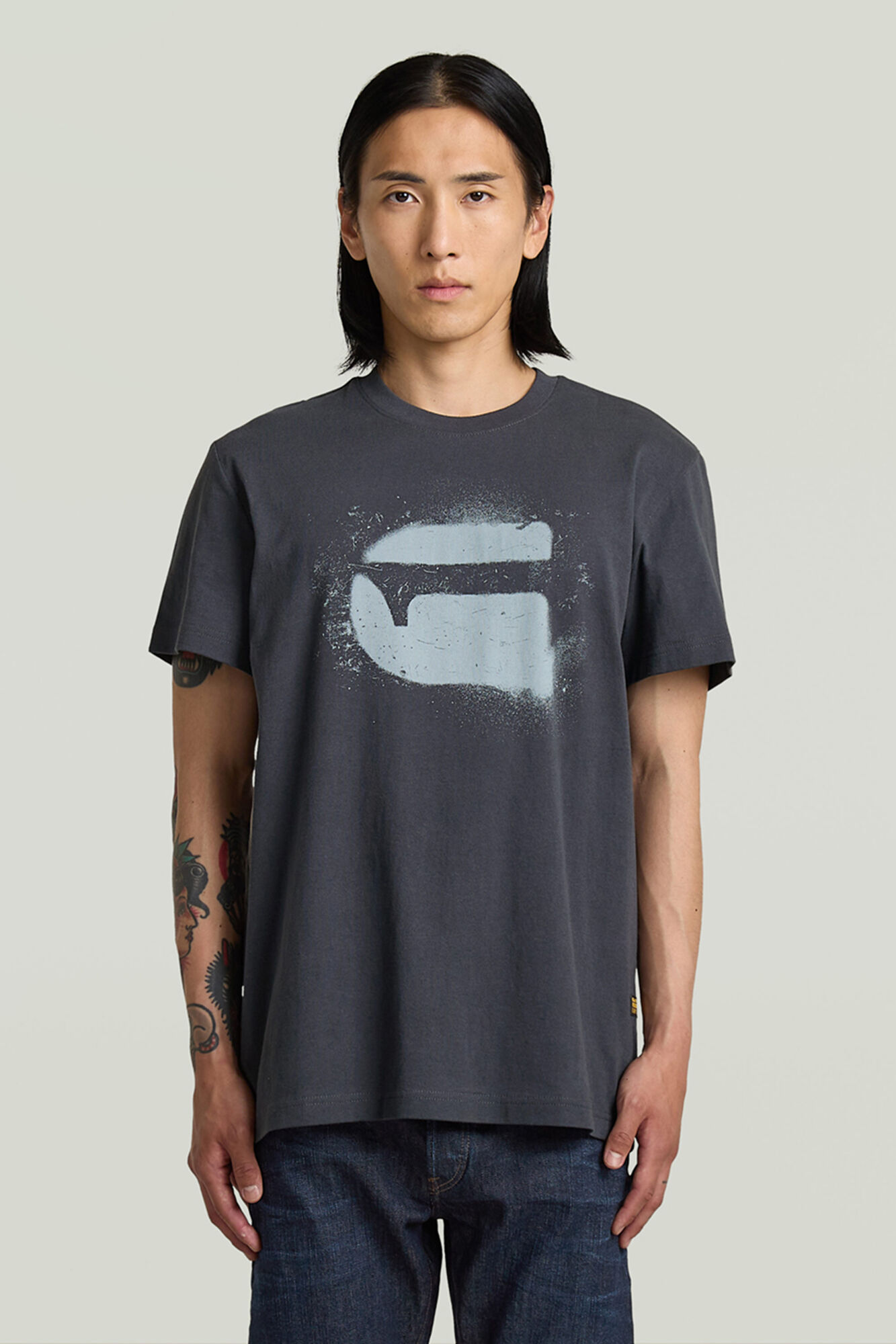 G-STAR Camiseta de manga curta e corte reto