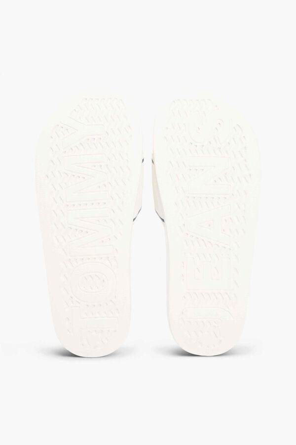 Tommy Jeans Chanclas tipo pala marfil