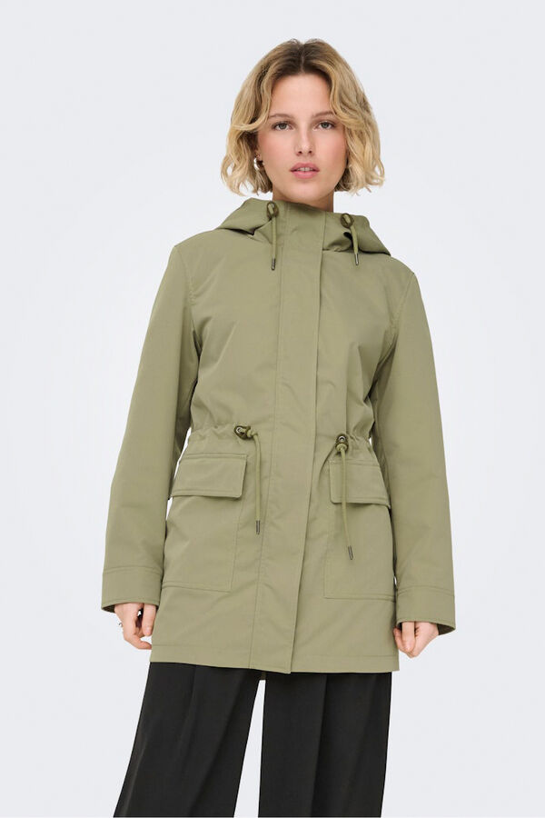 Only Hooded parka printed