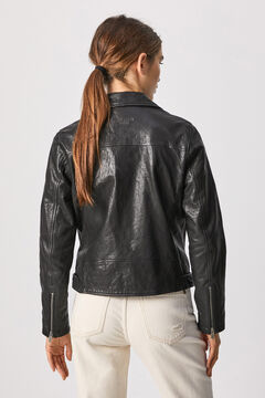 Springfield Perfect leather jacket  light gray