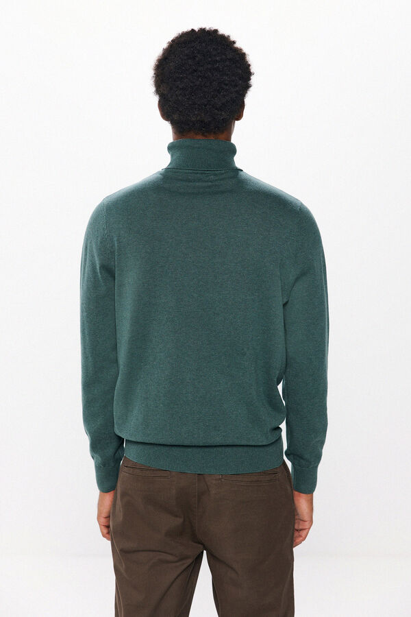 Springfield Basic high neck sweater green