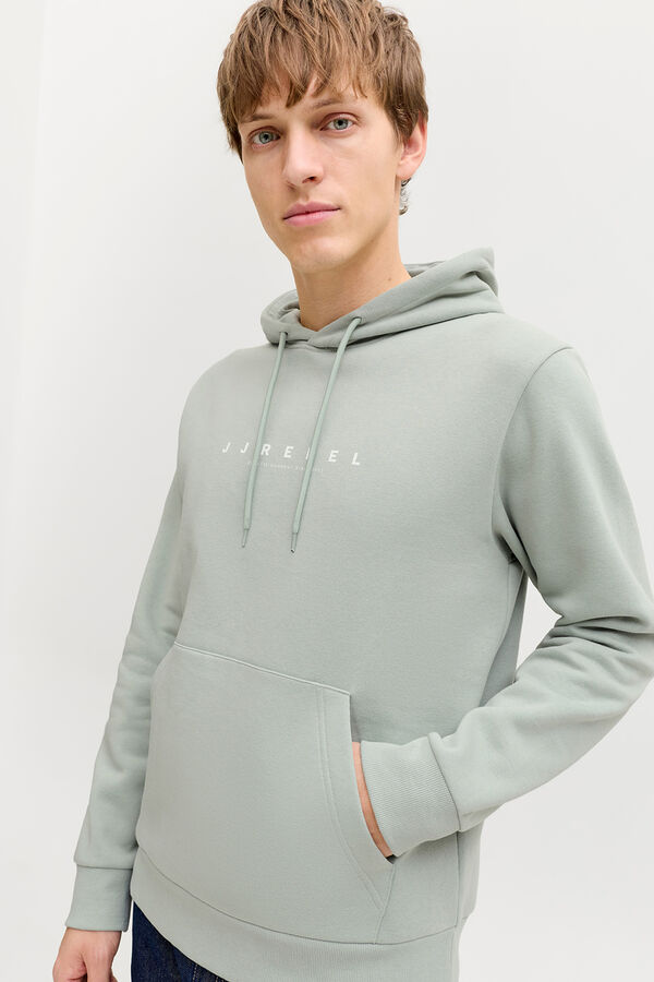 JJ REBEL Sudadera con capucha b&aacute;sica turquesa