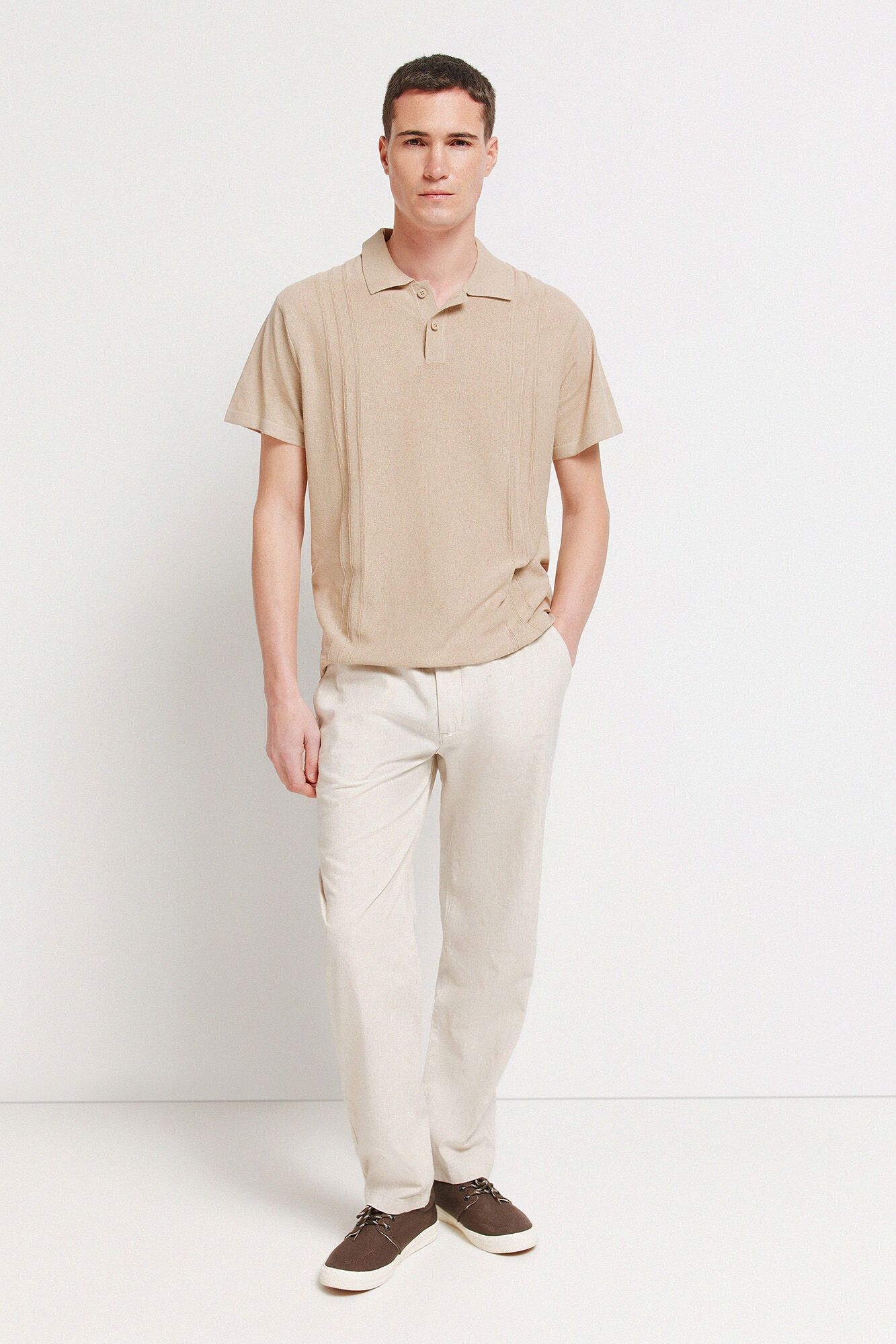 Springfield Struktur-Poloshirt