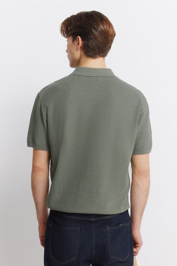 Springfield Link structure polo shirt green