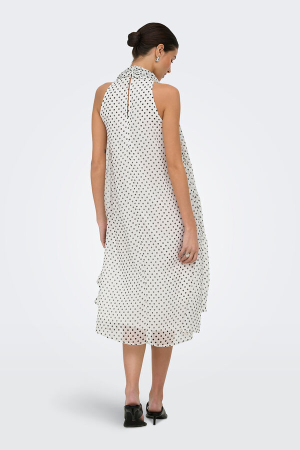 JDY Fluid midi dress white
