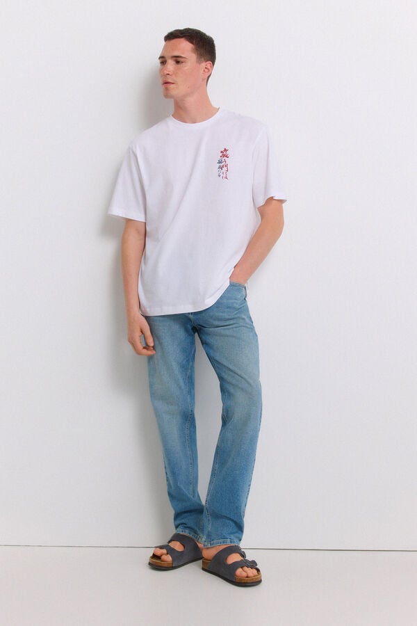 Springfield Overtinted slim fit jeans blue