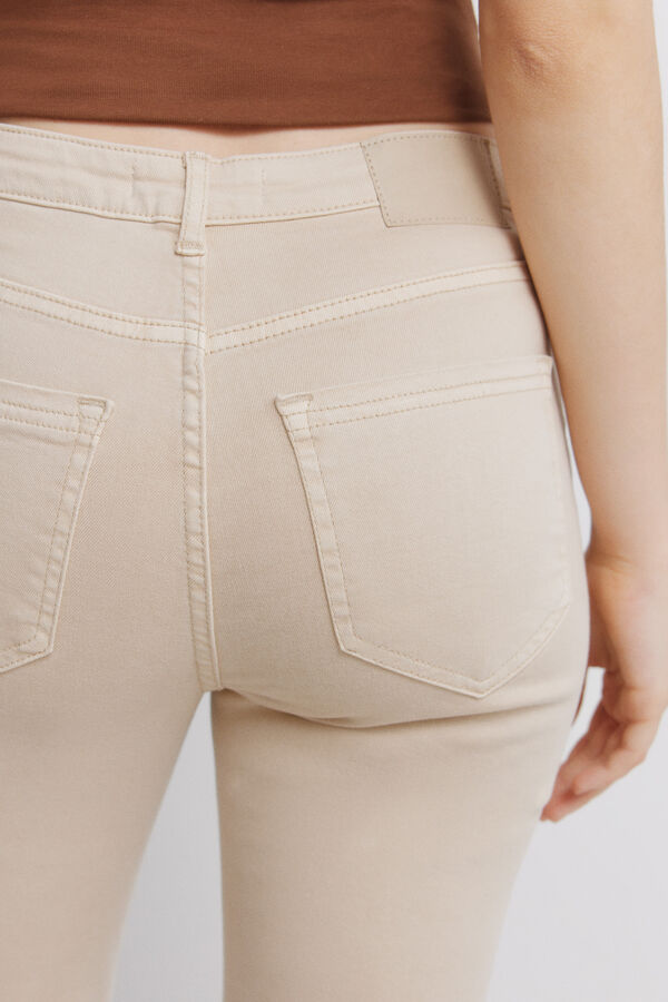 Springfield Kick flare jeans color brown