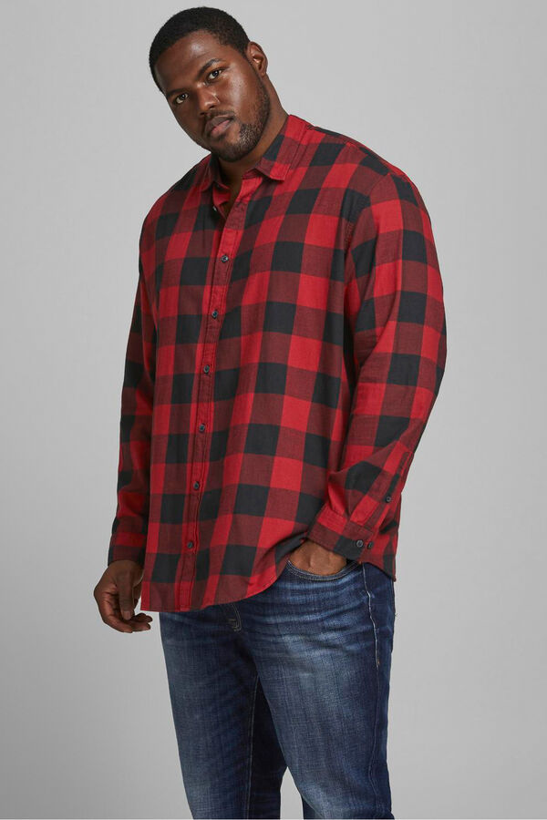 Jack & Jones PLUS regular fit PLUS shirt red