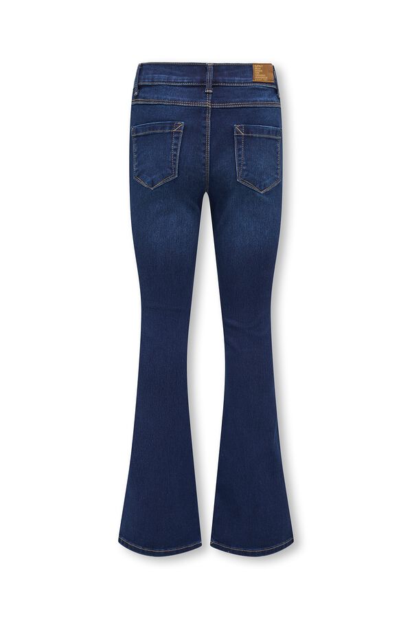 Only Girls Flared fit jeans bleu