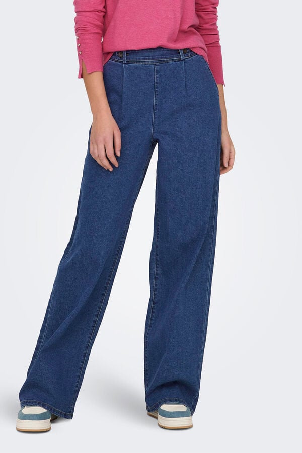 Springfield Jeans largas corte alto azulado