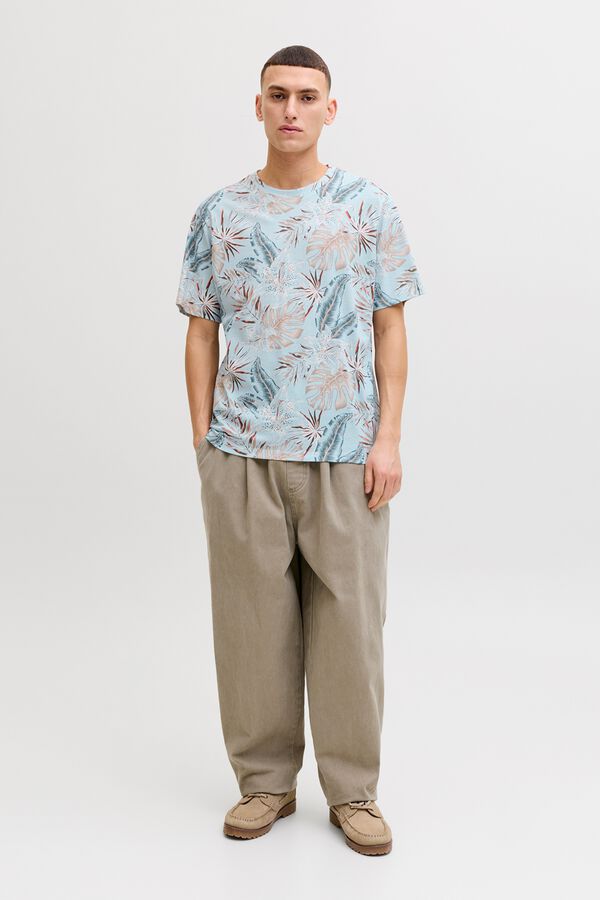 Jack & Jones Printed regular fit T-shirt blue