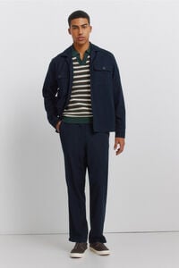Springfield Cotton straight fit trousers