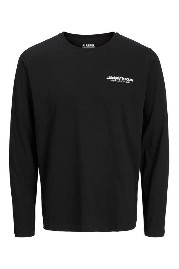 JJ REBEL Regular fit T-shirt Crna