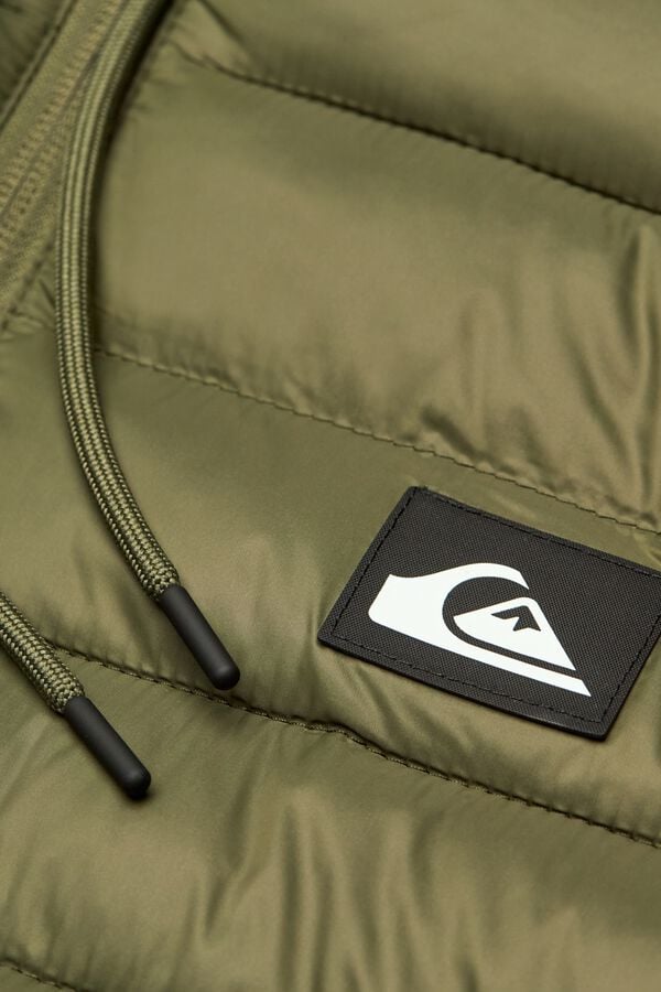 Quiksilver Hooded puffer jacket beige