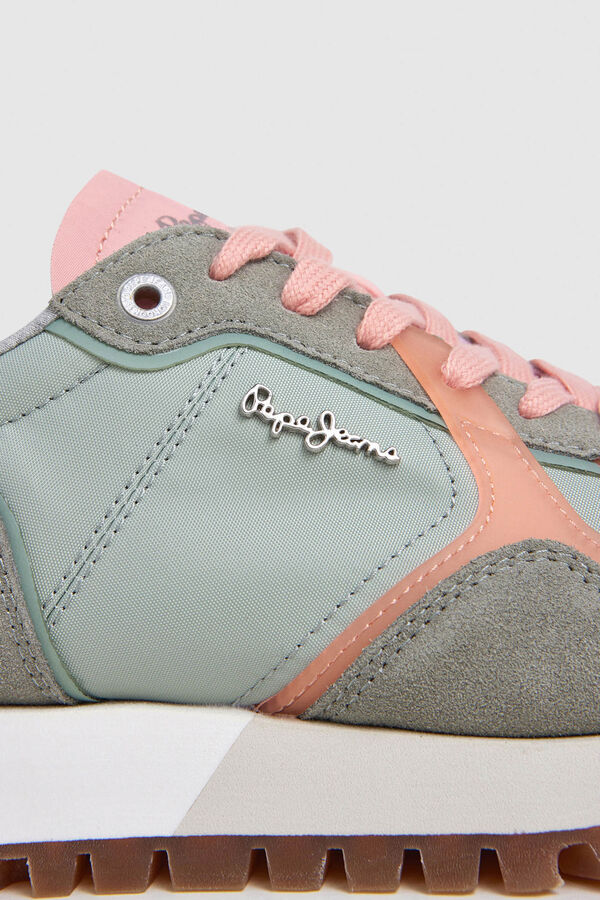 Pepe Jeans Retro running trainers beige
