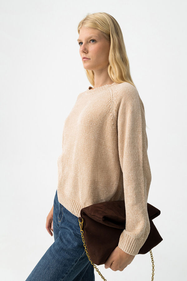 Tiffosi Relaxed Soft Fabric Jumper camel