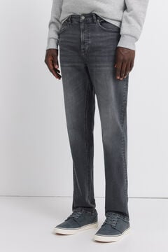 Springfield Washed black slim fit jeans
