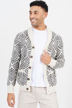 Brave Soul Jacquard V-neck cardigan