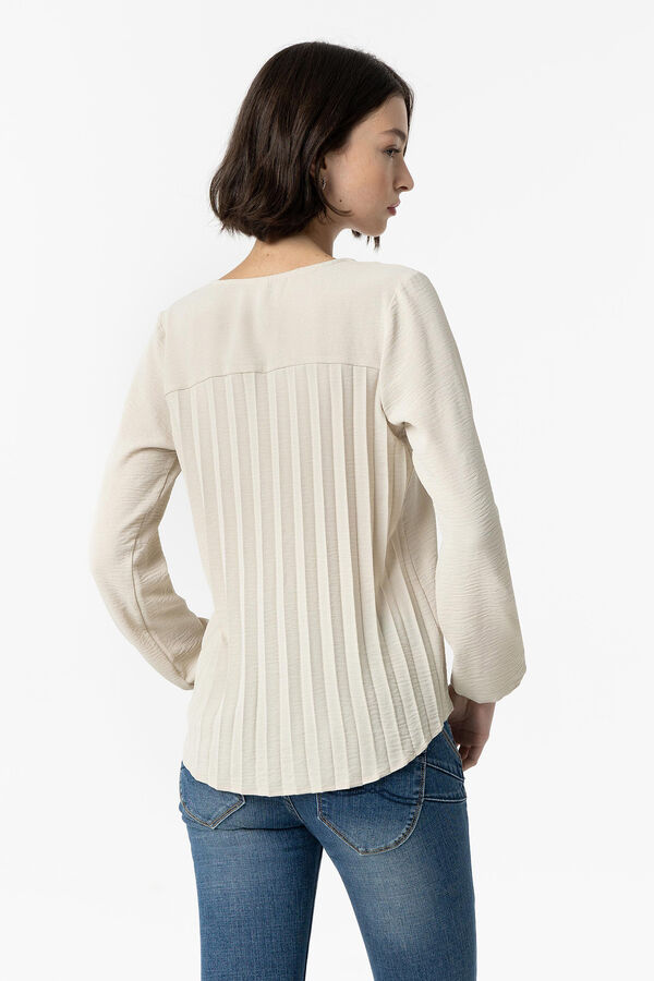 Springfield Blouse with Pleated Back brown