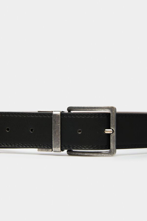 Springfield Reversible cowboy belt black
