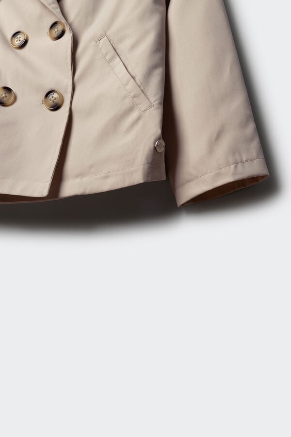 Springfield Kids Trench curto para menina castanho