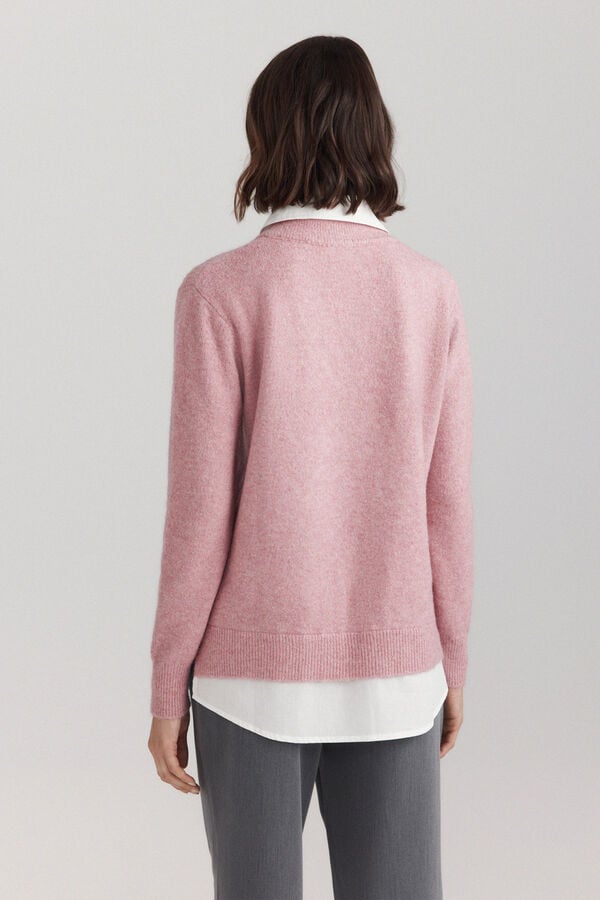Springfield Round neck jumper pink