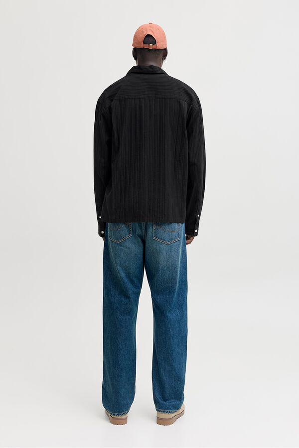 Jack & Jones Camisa textura negro