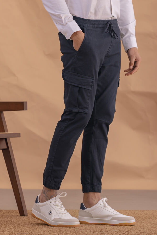 Celopman Cargo Jogger Pants  blue