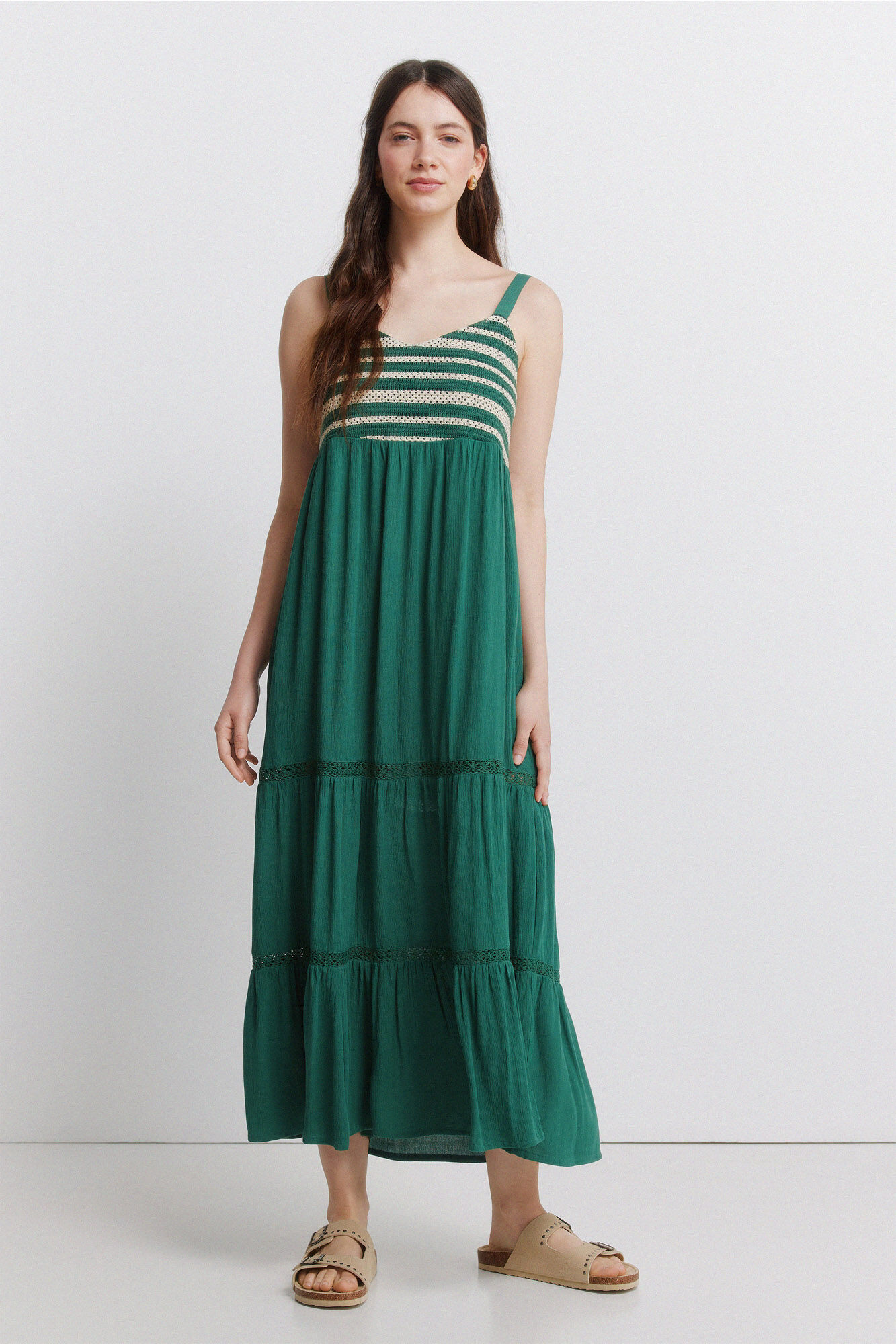 Springfield Crochet midi dress