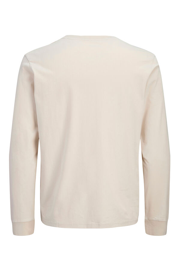 Jack & Jones T-shirt estampado de cachorro de manga manga bege