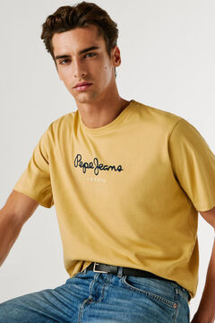 Pepe Jeans T-shirt amarela do elenco estampado