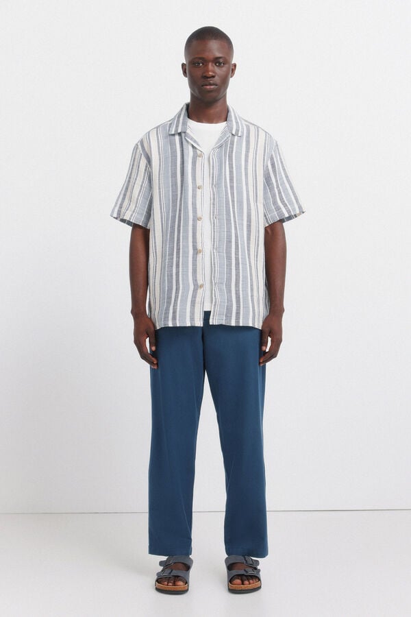 Springfield Relaxed fit chinos blue