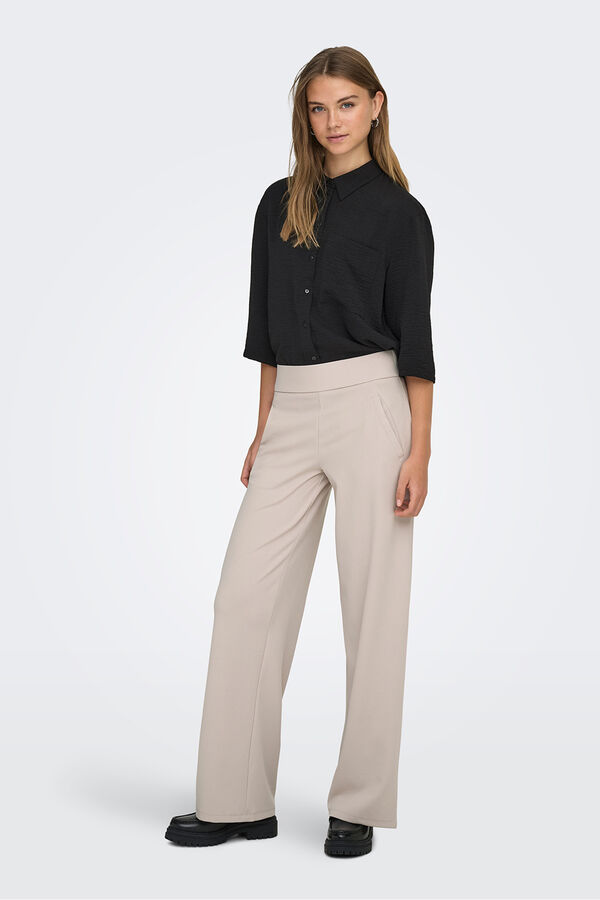 JDY Camisa manga 3/4 preto