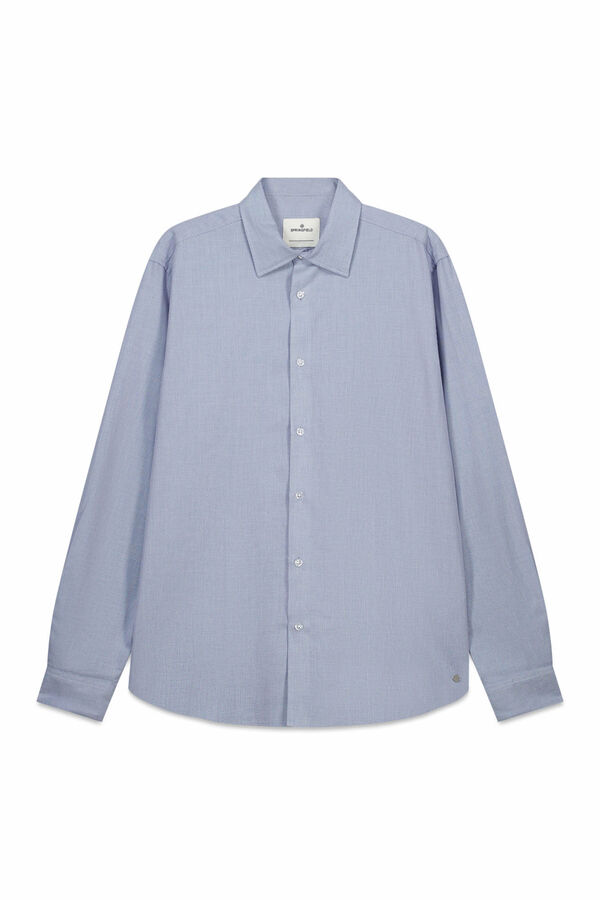 Springfield Dress shirt with easy-care structure blue