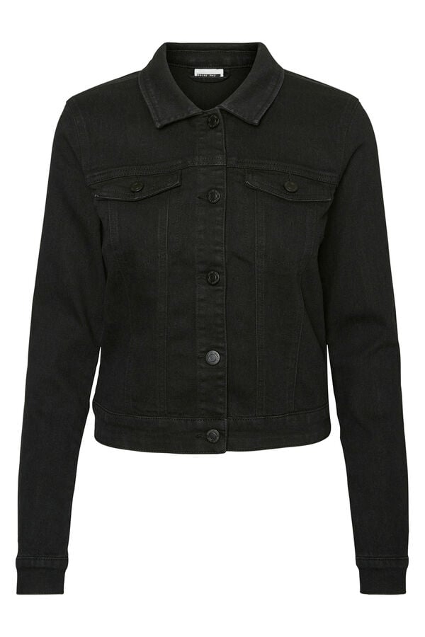 Noisy May Enge Jeansjacke Schwarz