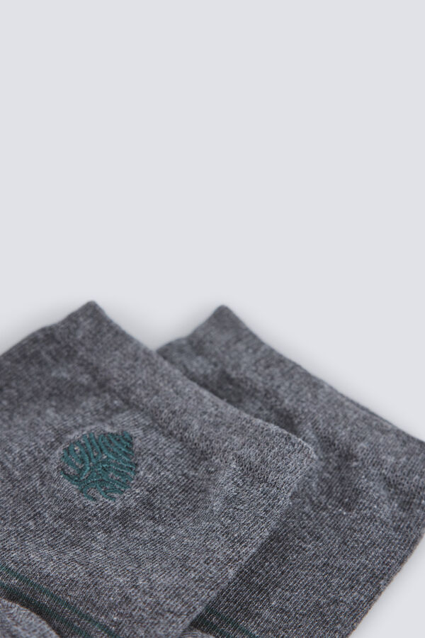 Springfield Springfield logo ankle sock grey