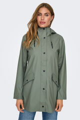 Only Hooded raincoat printed