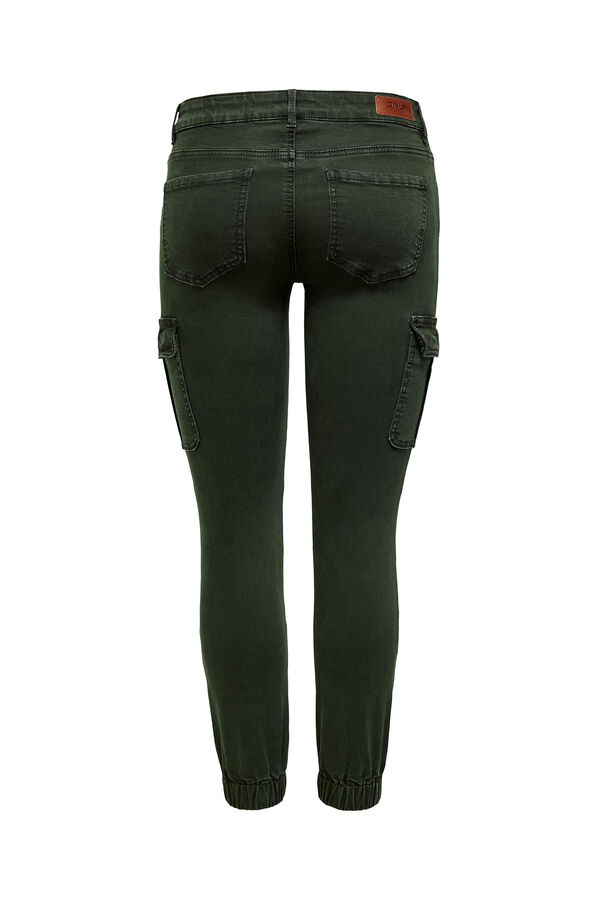Only Slim fit cargo trousers green