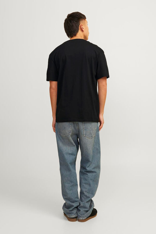 Springfield Camiseta regular fit estampada negro
