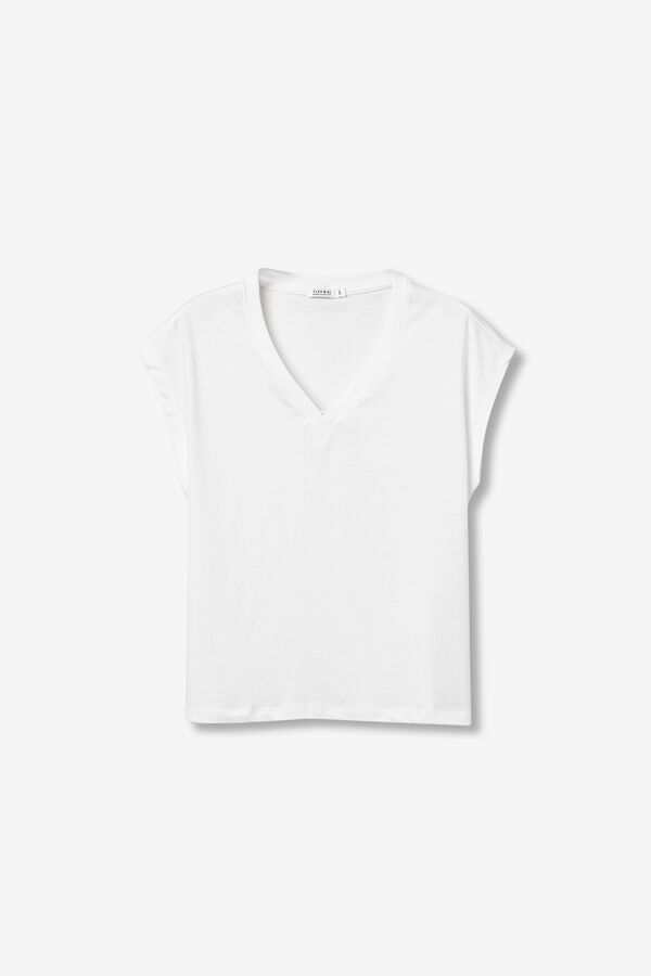 Tiffosi Short-sleeved T-shirt blanc