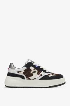 D. Franklin Court sneakers with cow print