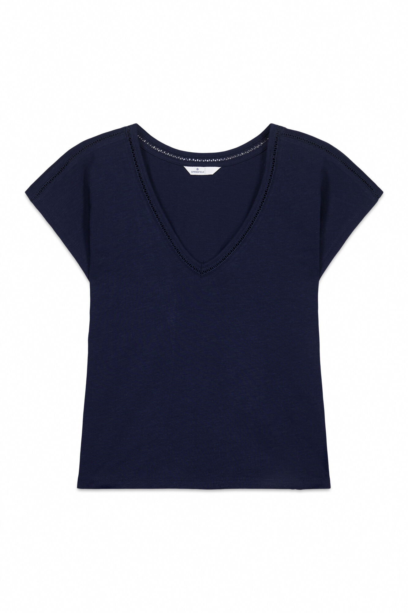 Springfield Lace V-neck T-shirt
