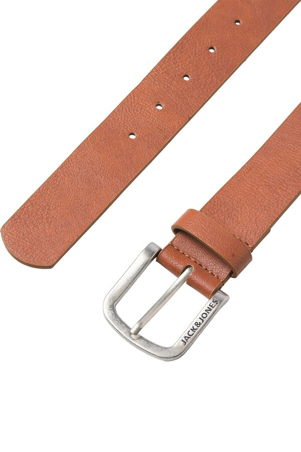 Jack & Jones 100% leather belt nude