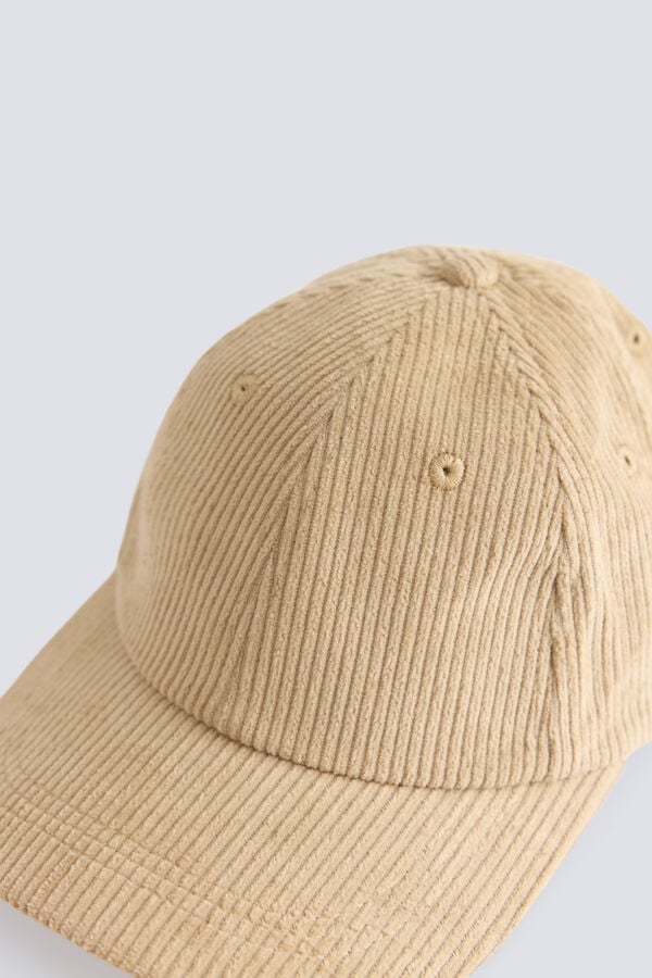 Springfield Casquette de baseball en velours c&ocirc;tel&eacute; marron