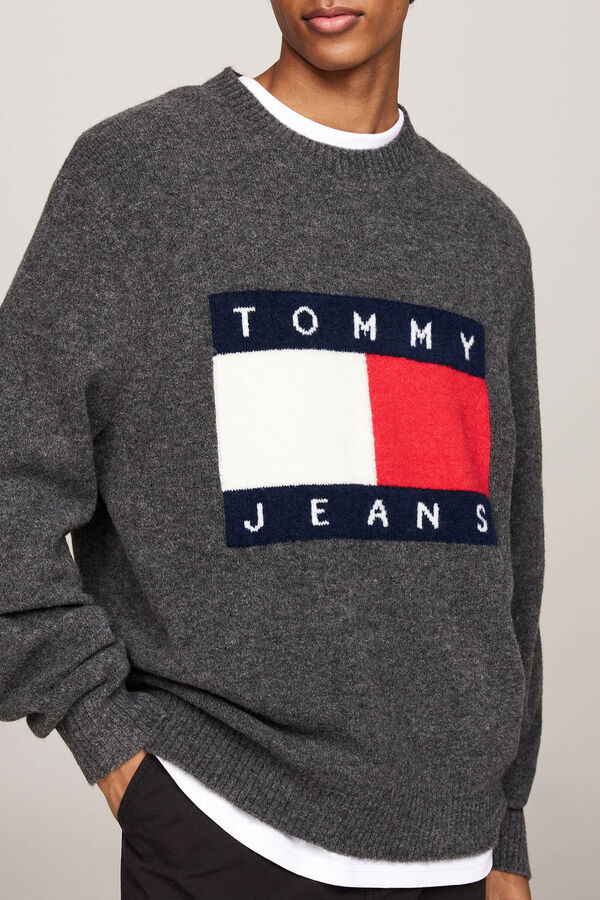 Tommy Jeans Jersey de hombre Tommy Jeans gris