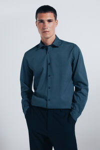 Springfield Camisa popelina micro estampado
